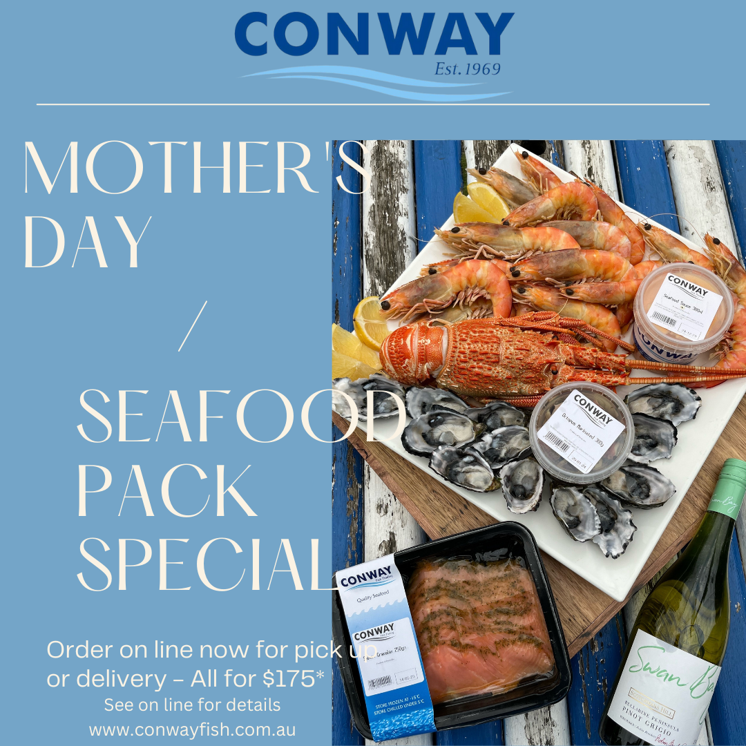 Deliver the gift of seafood to Mum ..