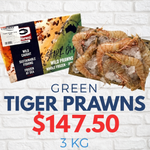 Load image into Gallery viewer, Jumbo U8 Green Tiger Prawns
