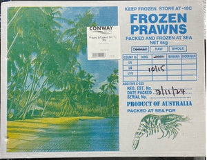 Prawns Whole Cooked Tigers Australian